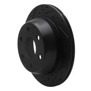 Chevrolet Avalanche 1500 Brake Rotor (1) - Rear Left - R1 Concepts - Drilled & Slotted - Black - `99-`07